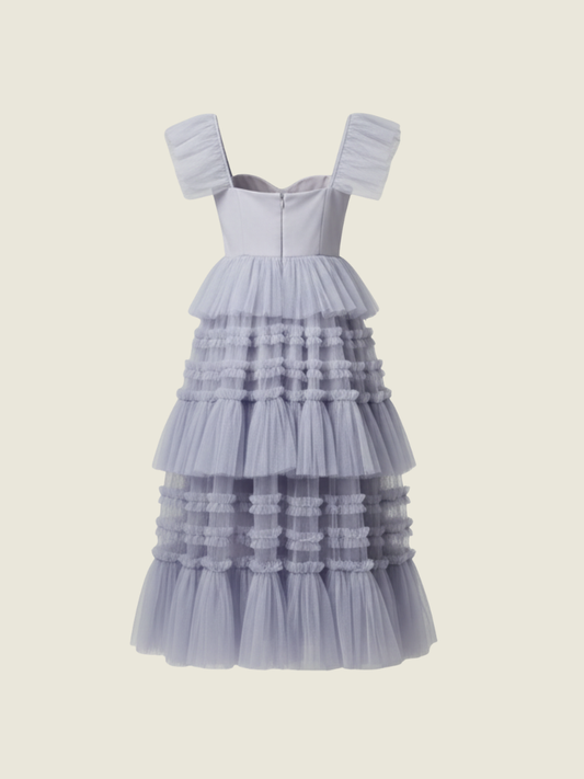 Micah Lacap Purple Tulle Gown