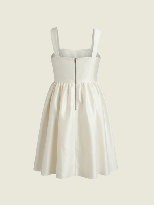 Micah Lacap White Midi Dress