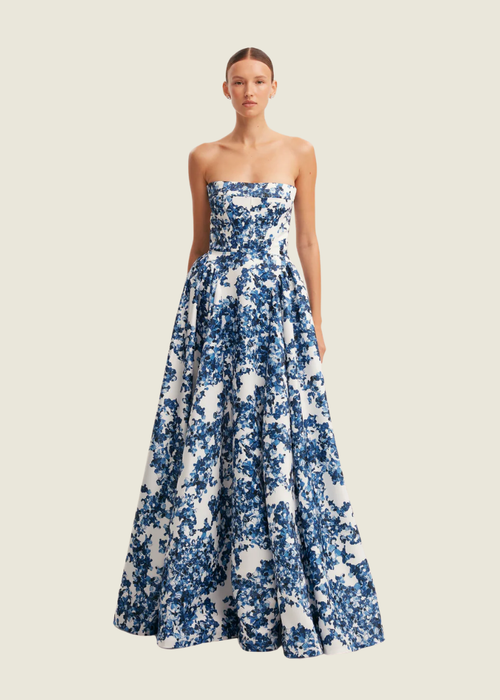 Milla Ravishing Blue Corset Maxi
