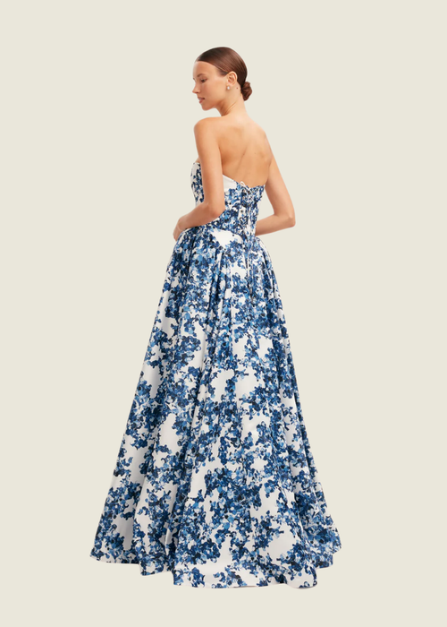 Milla Ravishing Blue Corset Maxi hover image