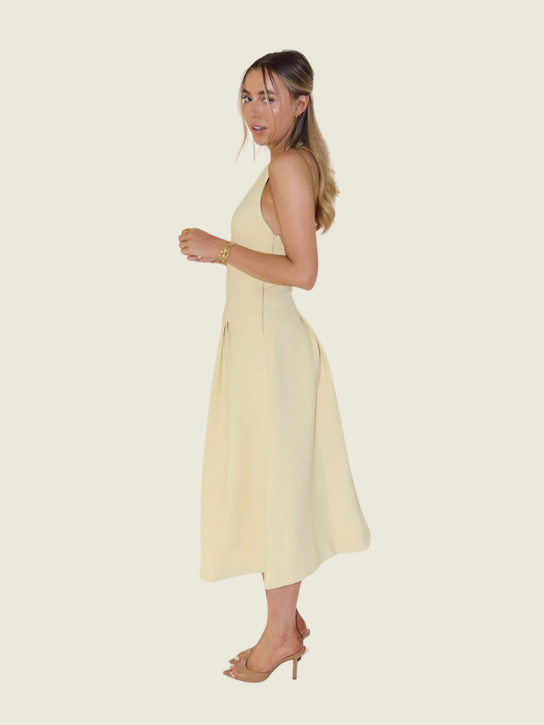 Odd Muse Dropped Hem Midi Dress