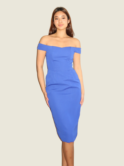 Patty Ang Bodycon Royal Blue Midi