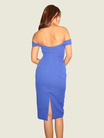 Patty Ang Bodycon Royal Blue Midi