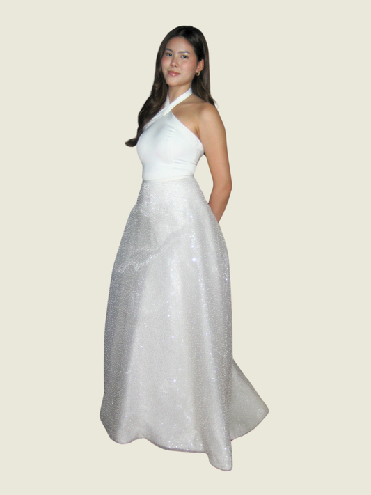 Patty Ang Custom Bodysuit Halter Top and Skirt