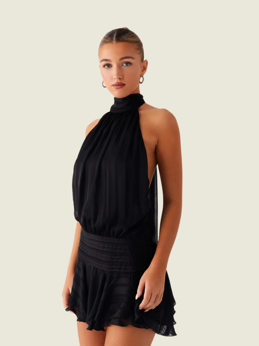 Peppermayo Black Willow Mini Dress