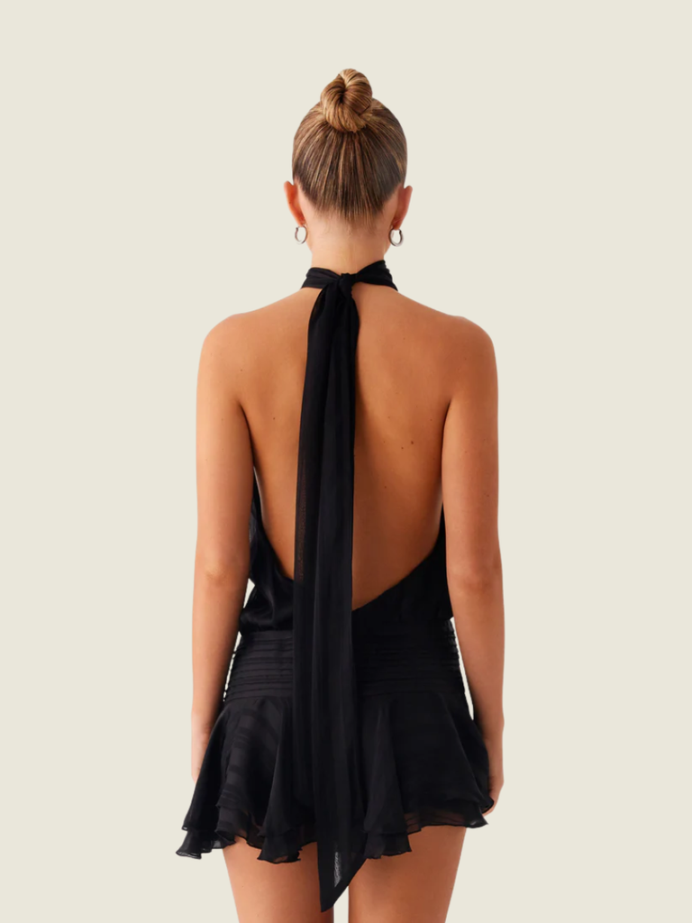 Peppermayo Black Willow Mini Dress