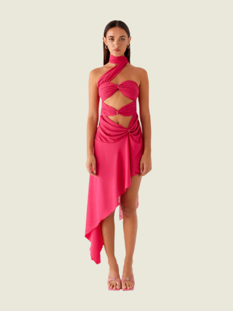 Peppermayo Circa Scarf Midi Dress Continuiti Peppermayo Circa Scarf Midi Dress Continuiti