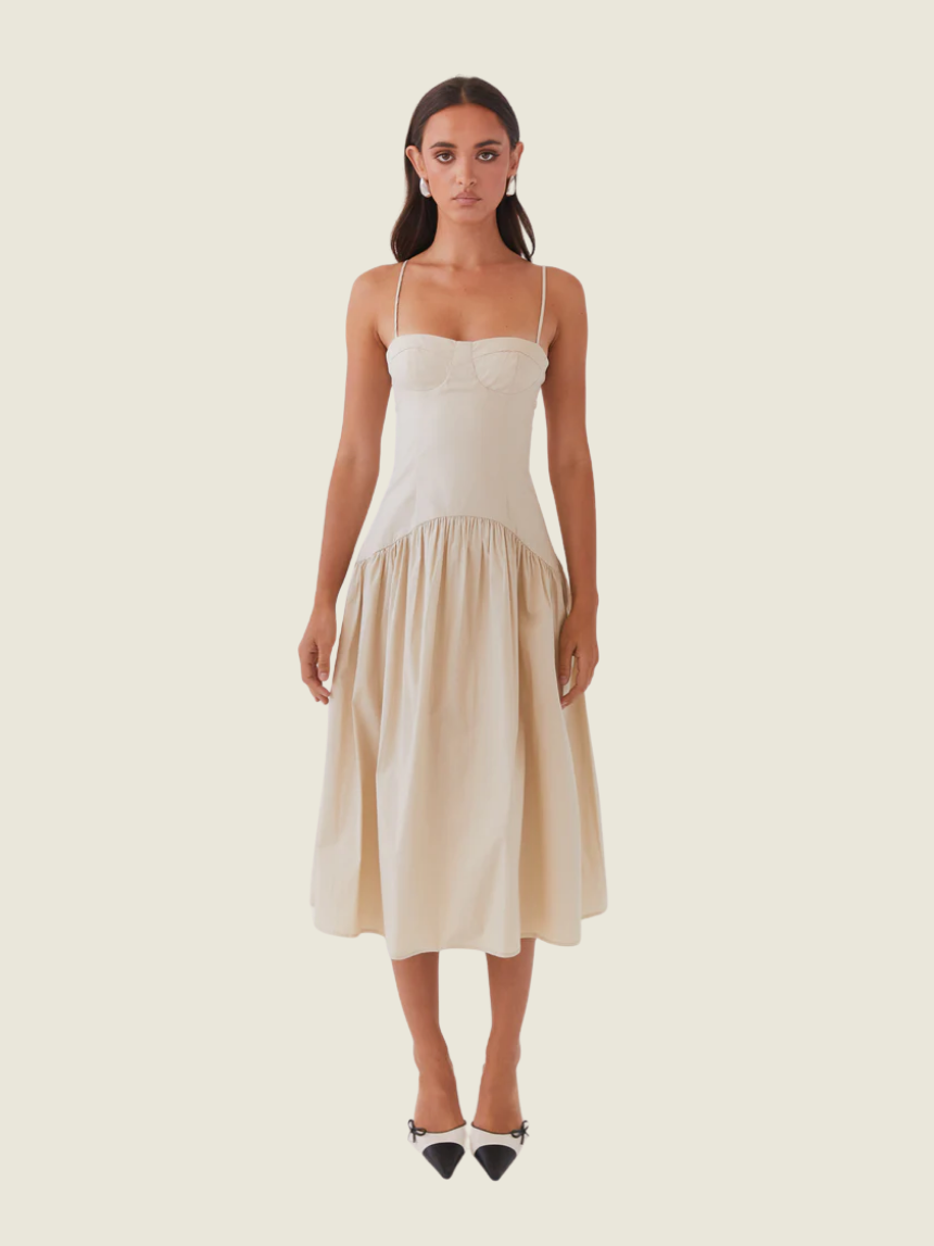 Peppermayo Yvette Corset Midi Dress