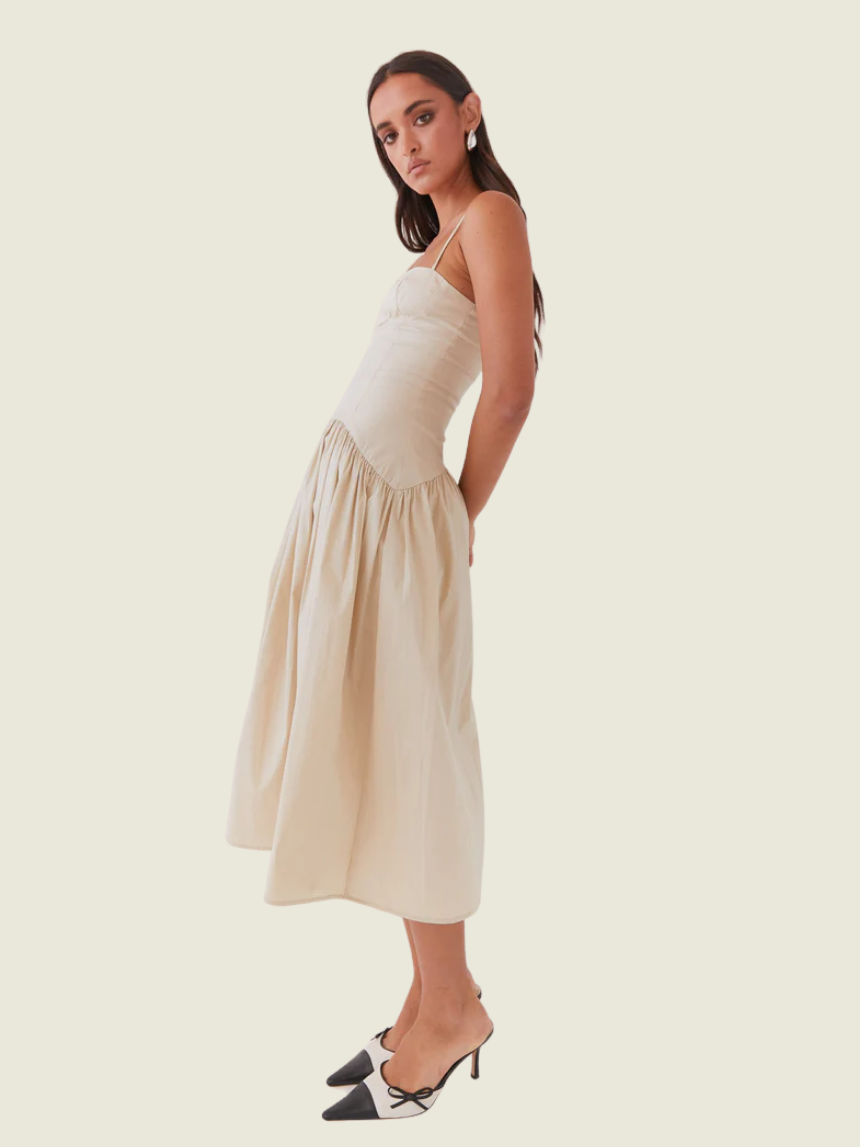 Peppermayo Yvette Corset Midi Dress