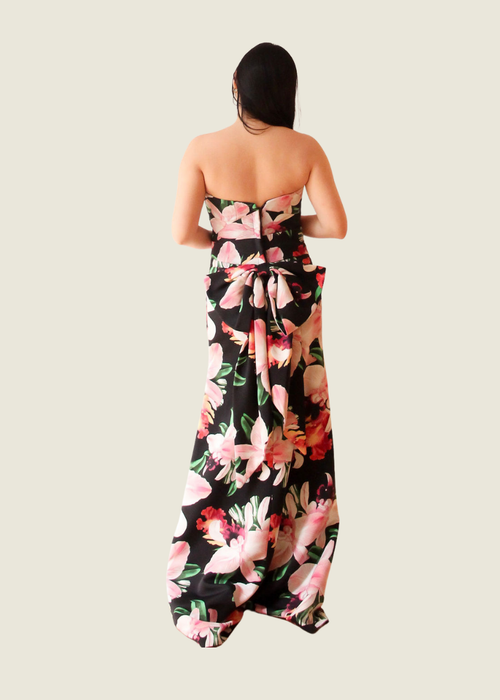 Rajo Laurel Black Floral Gown hover image