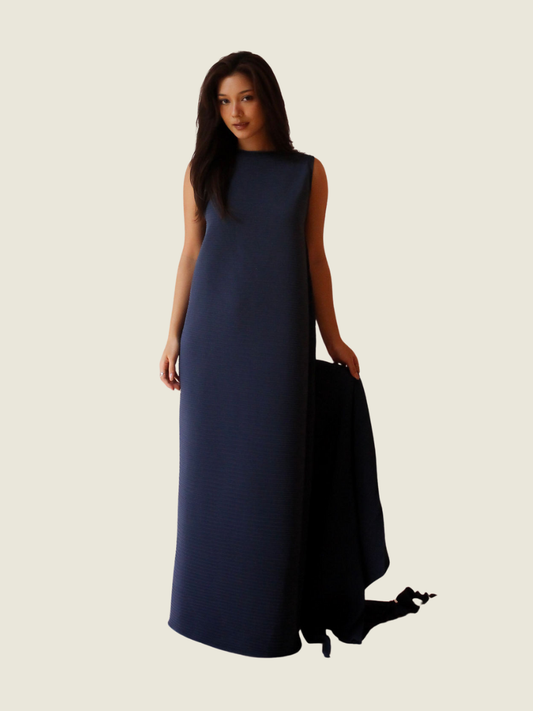 Rajo Laurel Blue Pleated Midi