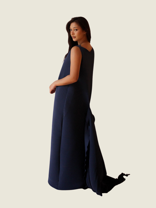 Rajo Laurel Blue Pleated Midi