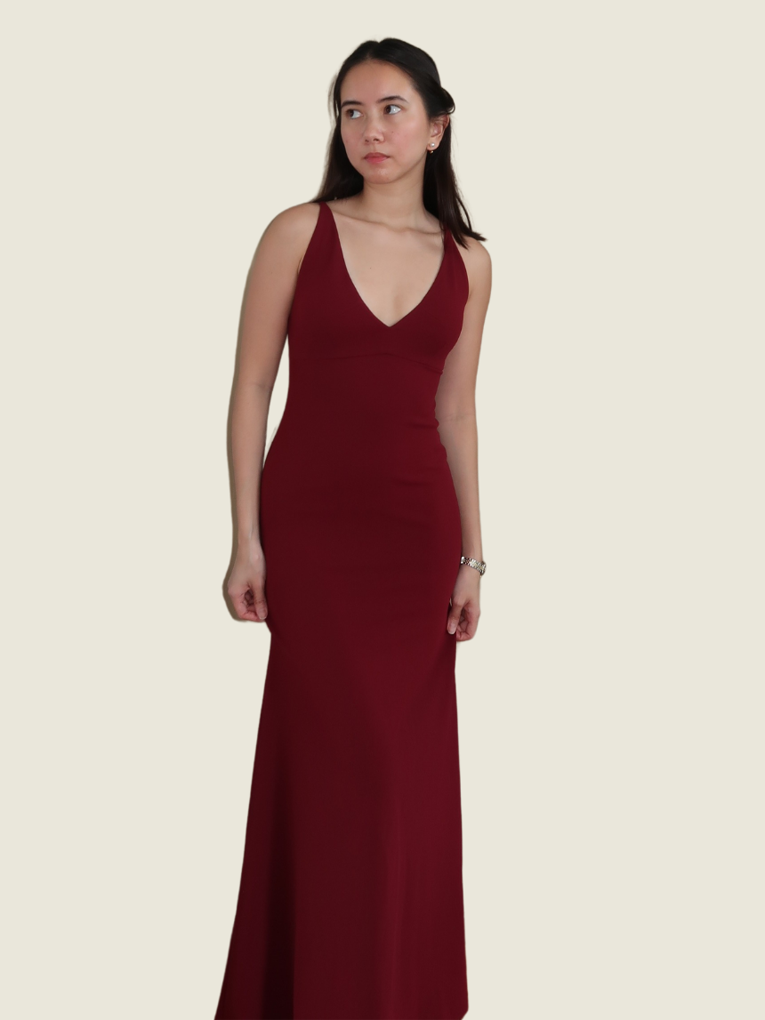 Rajo Laurel Custom Red Gown