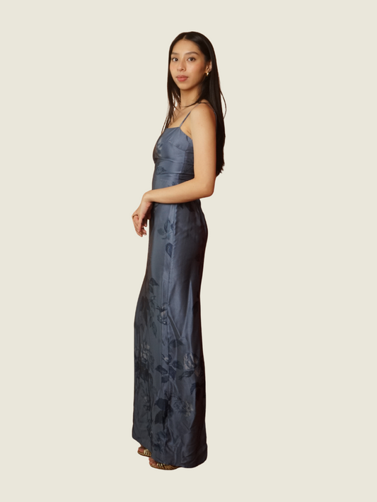 Reformation Blue Floral Maxi