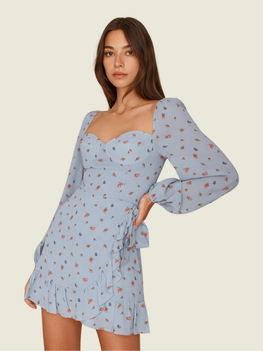 Reformation Blue Cammi Dress