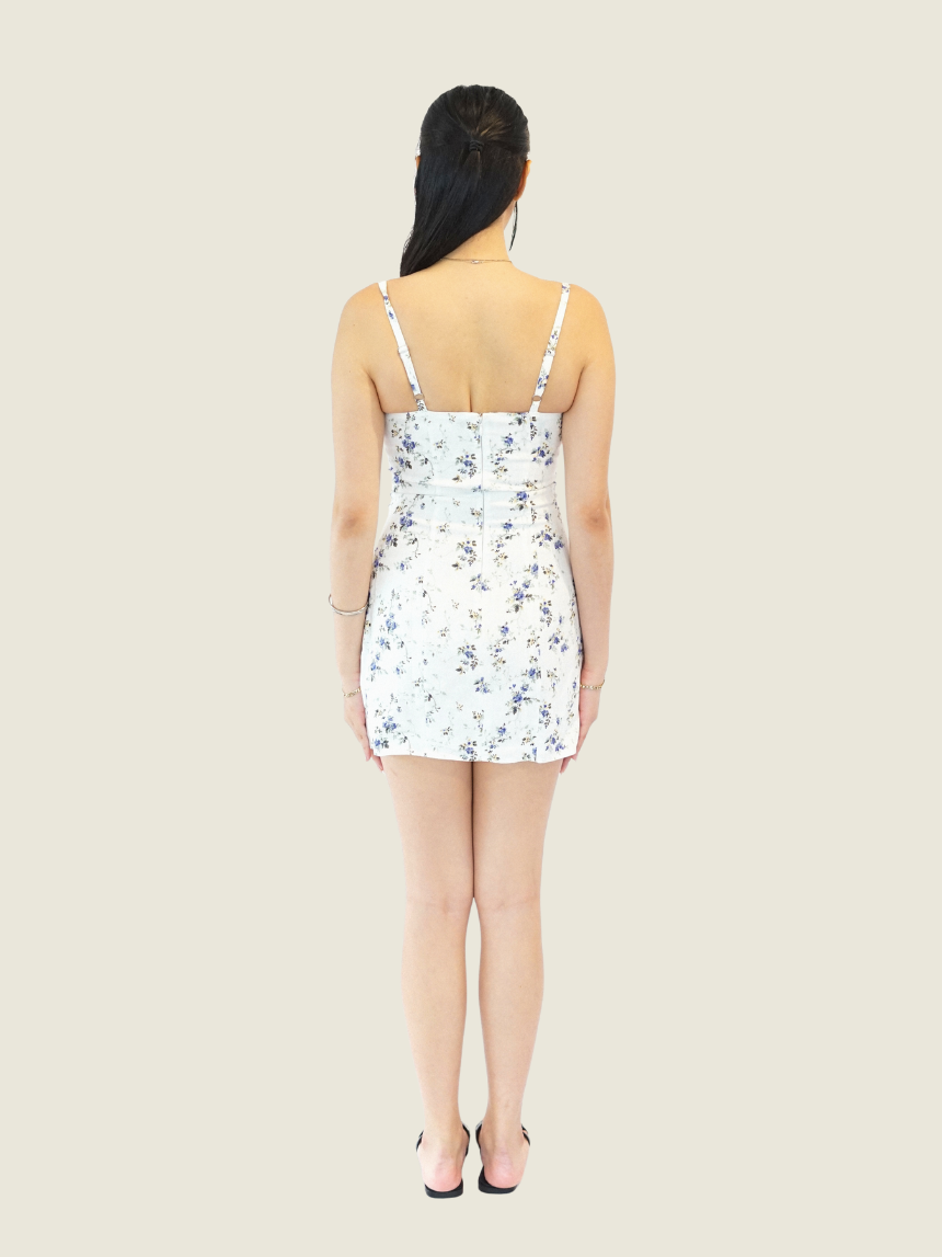 Reformation White Aperol Linen Dress