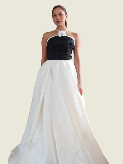 Rosenthal Tee Custom Black and White Gown