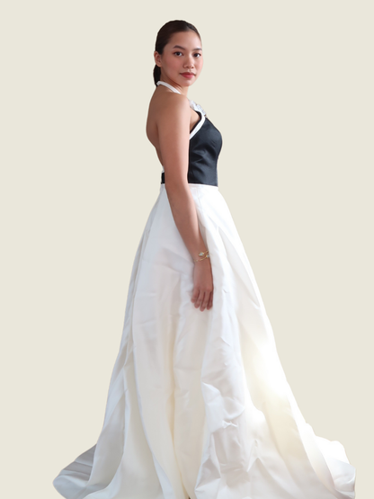 Rosenthal Tee Custom Black and White Gown