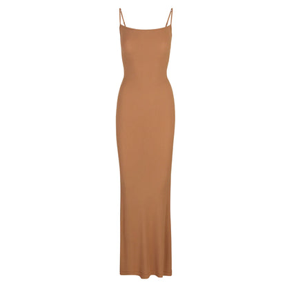 Skims Brown Soft Lounge Dress