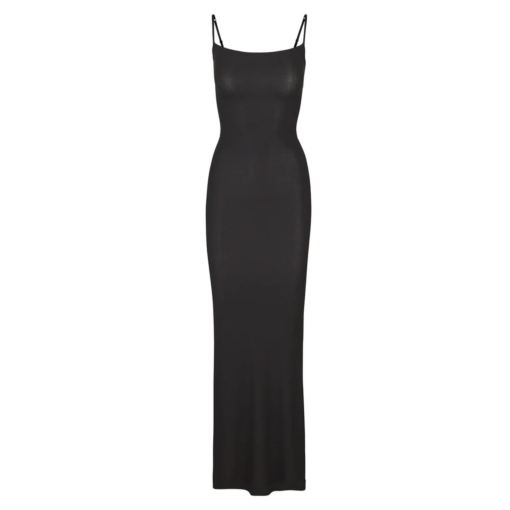 Skims Black Soft Lounge Dress