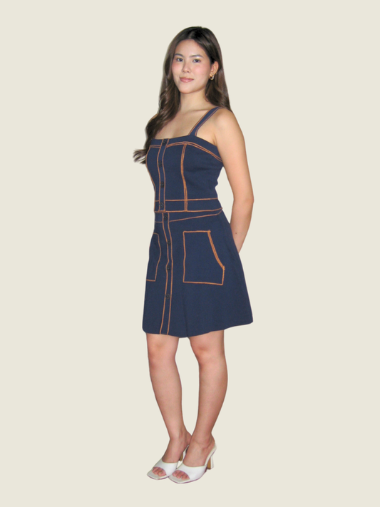 Sandro Royal Blue Top and Skirt Set