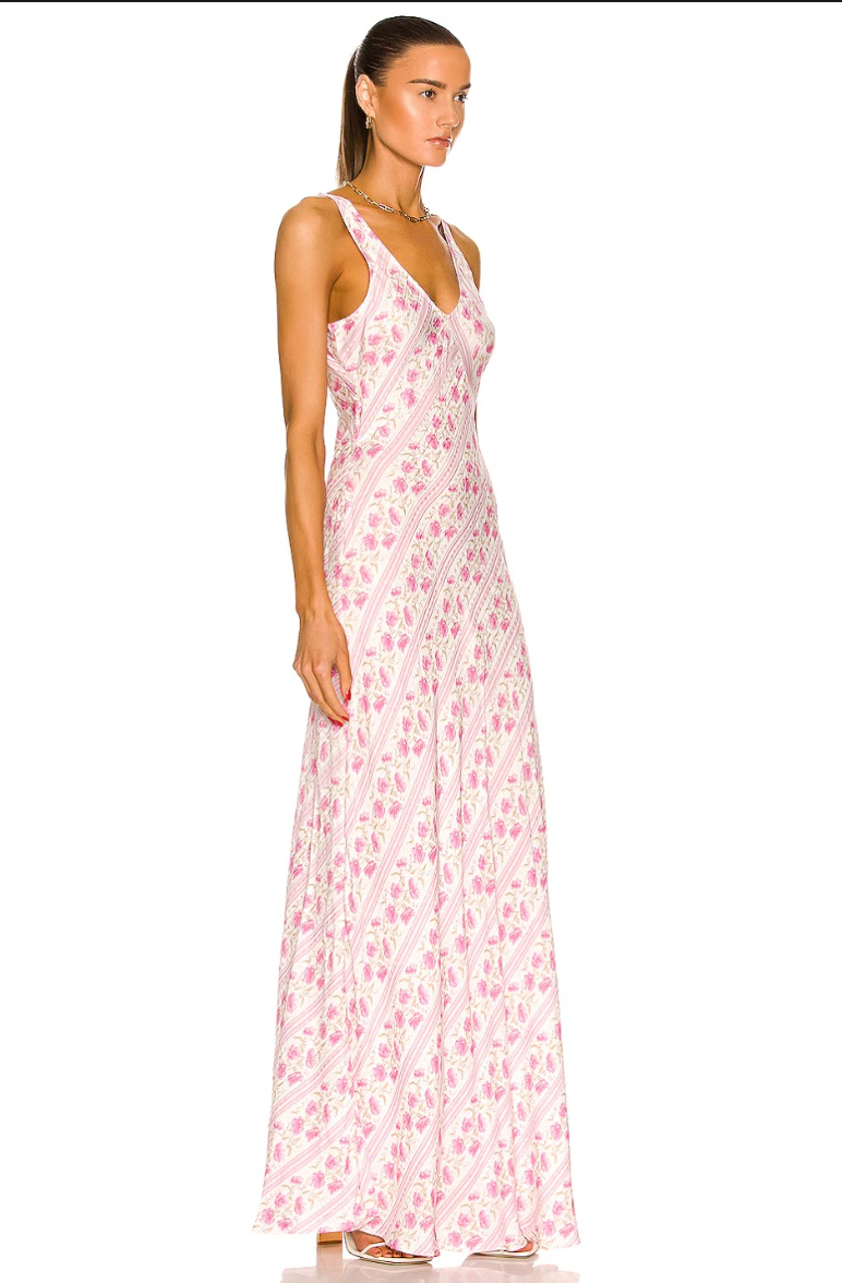 Love Shack Fancy Illana Floral Slip Dress