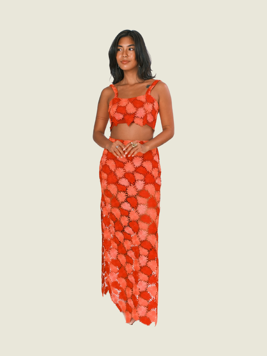 Sea Salt Heather Top and Azalea Skirt