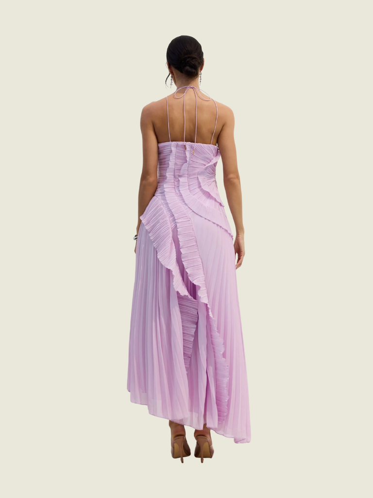 Sunfere Nina Pleated Halterneck Midi