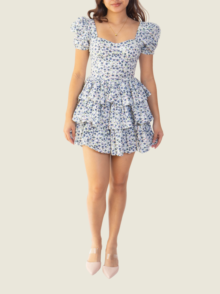 Tiffany Studios Blue Thunbegia Dose Dress