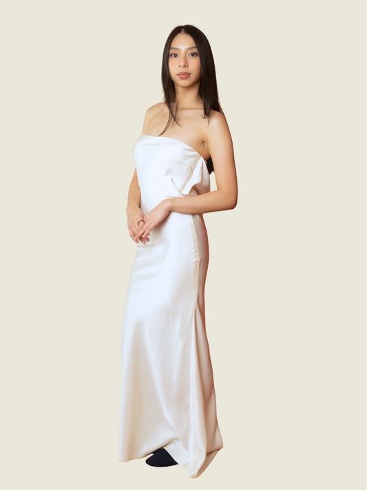 Undo Studio Low Back White Dress