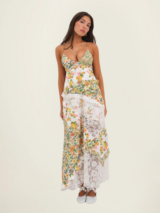 For Love and Lemons Rosalyn Maxi Dress