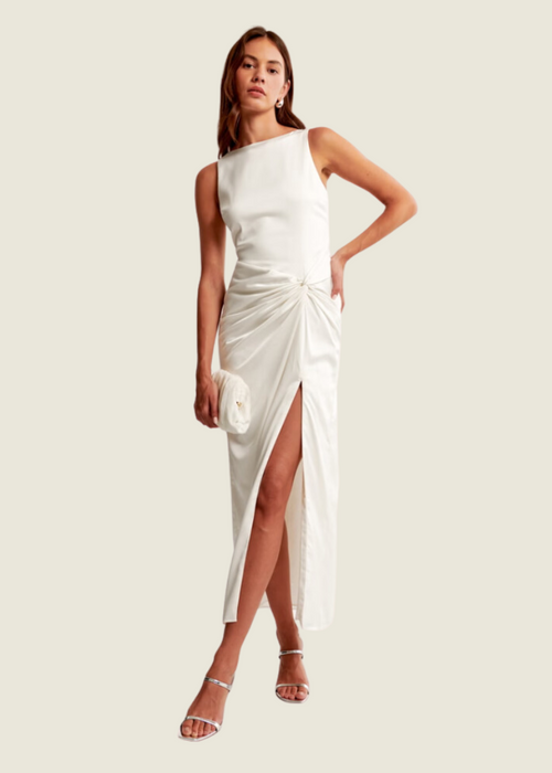 Abercrombie & Fitch Draped Skirt Maxi Dress