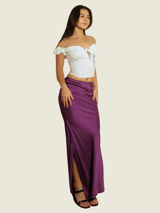 Acne Studios Irma Dbl Silk Maxi Skirt