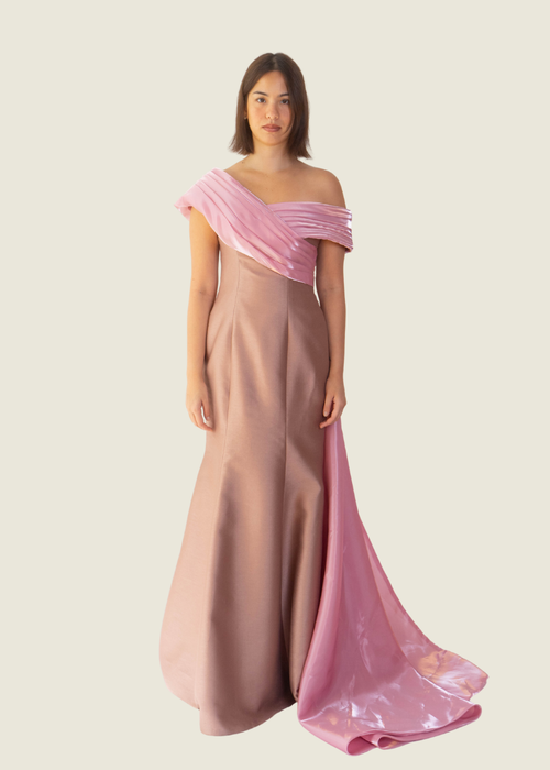 Ushi Sato Custom Off Shoulder Gown