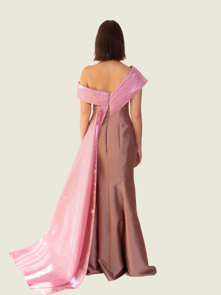 Ushi Sato Custom Off Shoulder Gown