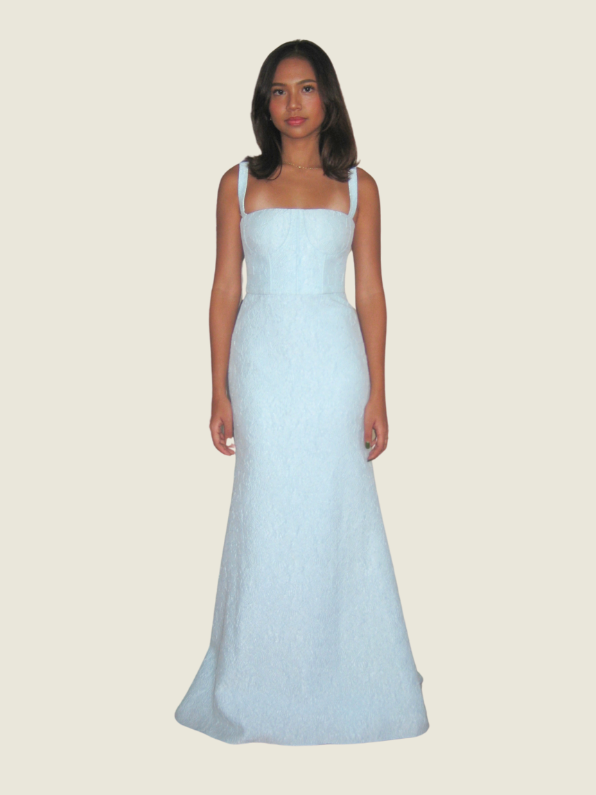 Vania Romoff Custom Mint Green Gown