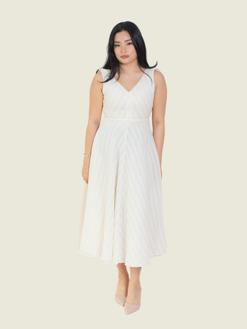 Vania Romoff Ivory Leanne Dress