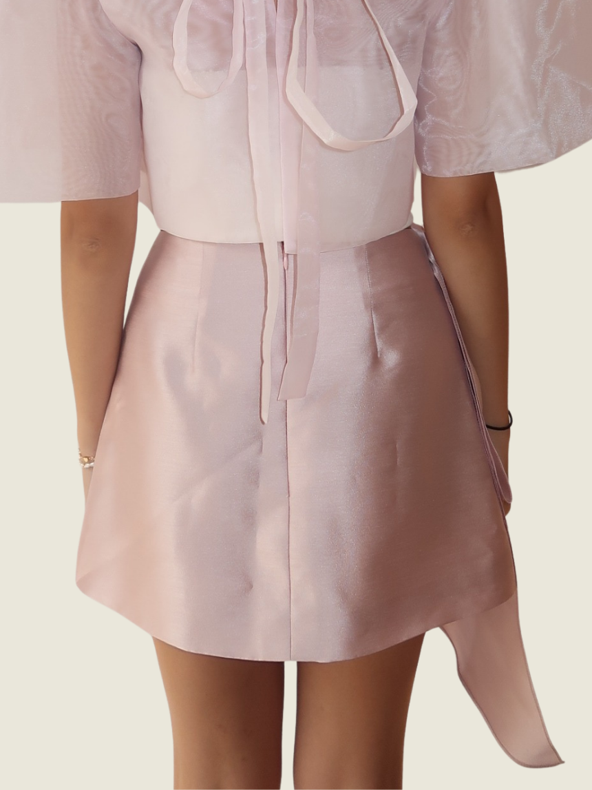 Vania Romoff Pale Pink Agni Skirt
