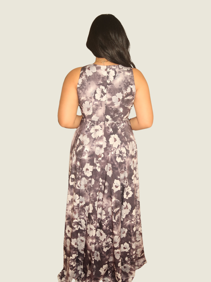 Vittorio Purple Floral Maxi