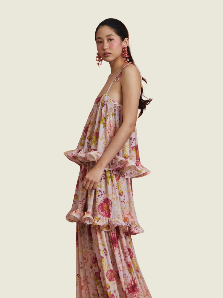 Yong Studio Aurora Pink Maxi Dress