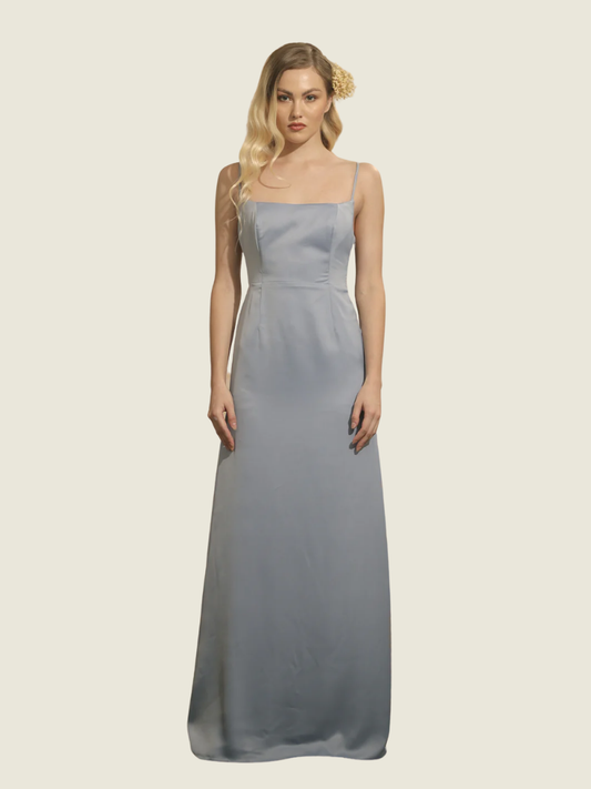 ZOO the Label Blue Soledad Backless Maxi Dress