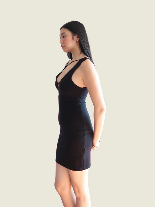 Zara Black Cut Out Dress