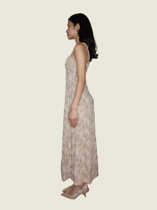Zara Brown Floral Dress