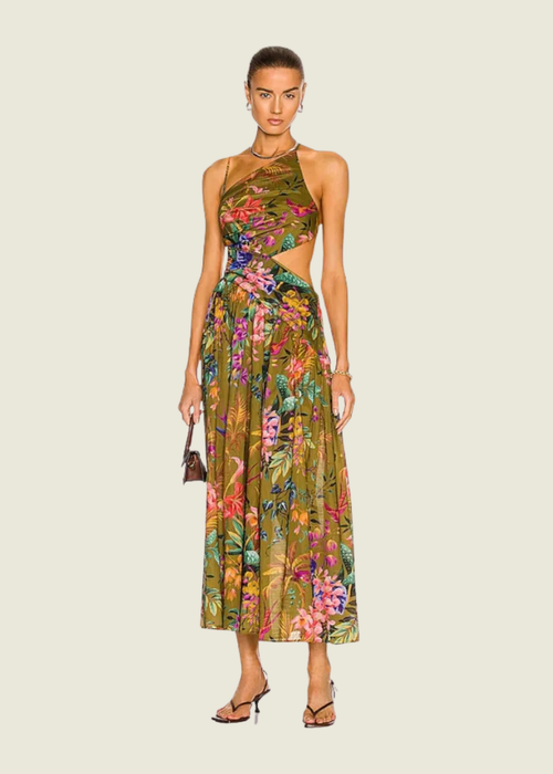Zimmermann Tropicana Asymmetric Dress