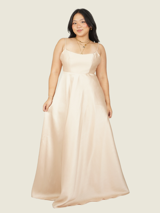Zoo The Label Galilea Gown in Tan