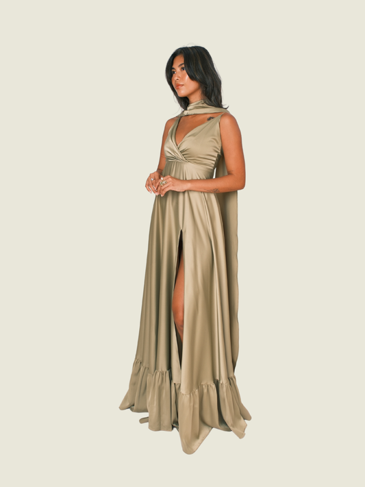 Zoo the Label Olive Gown Maxi