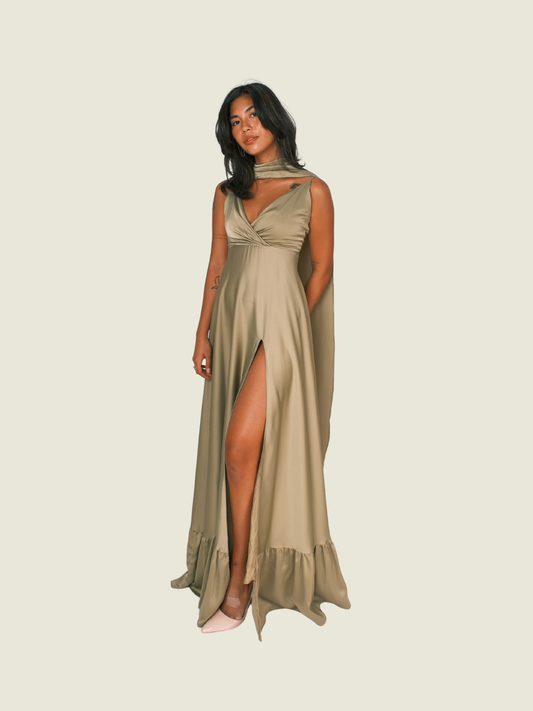 Zoo the Label Olive Gown Maxi