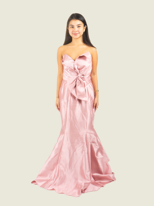 Andrea Tetangco Custom Pink Bow Gown