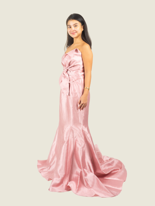 Andrea Tetangco Custom Pink Bow Gown