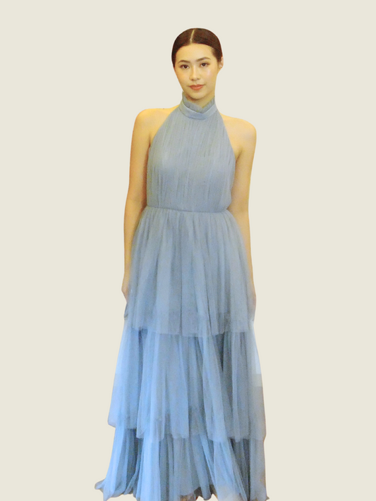 Love, C Blue Amelia Halter Dress